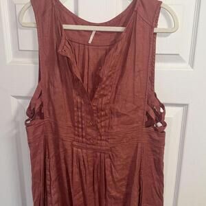 Free People Women's Blush Red Dress